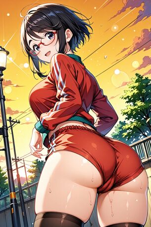 【AIイラスト】ブルマを穿いた女の子のAI画像まとめ【アニメ調】 Part 4 [AI Generated]