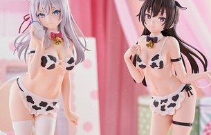 『時々ボソッとロシア語でデレる隣のアーリャさん』アーリャと周防有希の牛ビキニフィギュア