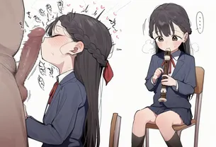 【二次エロ】笛の練習♂してる制服ちゃん♥