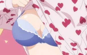 アニメ『一畳間まんきつ暮らし！』8話で女の子のエロいパンツやブラ丸見え下着姿など！