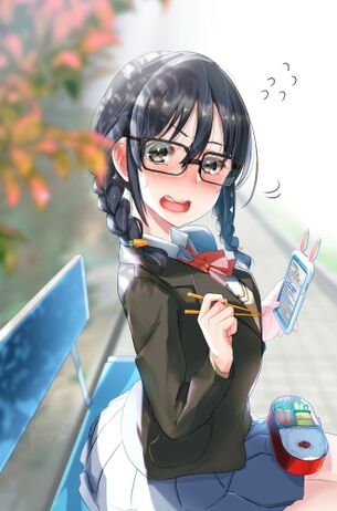 【画像】眼鏡女子、おしとやかスマイルが破壊力ある件ｗ