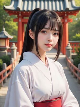 【AIグラビア】巫女服を着た女の子のAIエロ画像まとめ【リアル調】 [AI Generated]