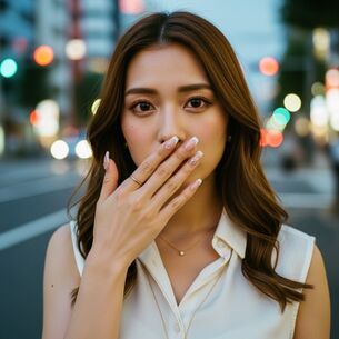 【AI腋毛画像】廃屋で佇むAI美女の腋毛 [AI Generated]