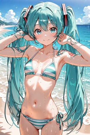 【AIイラスト】初音ミクのAI画像まとめ【アニメ調】 Part 5 [AI Generated]