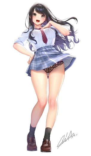 【二次元】制服を着た女子校生のエロ画像 Part.22 50枚