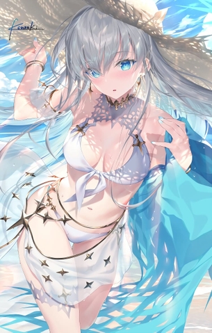 【二次元】銀髪・白髪・灰髪美少女のエロ画像 Part.15 50枚