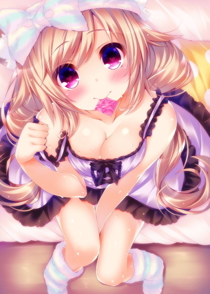 【２次】おっぱいの谷間が素敵な女の子のエロ画像その１７３
