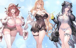 『アズールレーン』女の子たちのエロいお風呂上がり姿でランジェリーや下着などエログッズ