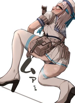 【勝利の女神：NIKKE】ネオンがエロ同人みたいにイキ顔を見せる画像
