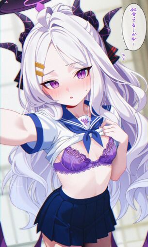 空崎ヒナのどエロい二次エロ画像がいっぱいおっぱい！【ブルーアーカイブ】