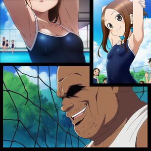 【からかい上手の高木さん】学校のプールで変態おじさんに目をつけられた高木さん…！誘拐されて10ヶ月かけて孕ませ調教されちゃう…