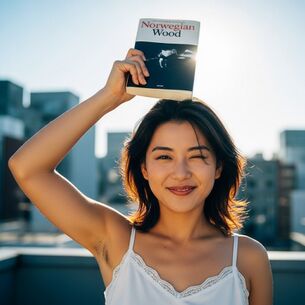 【AI腋毛画像】屋上で腋毛を見せてくれるAI美女 [AI Generated]