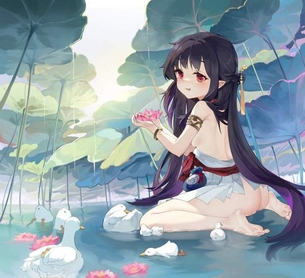 【裸異人】蓮の花と裸体の二次エロ画像