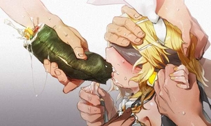 【TikTokでバズ狙い】恵方巻をエロく食べる女子の二次エロ画像