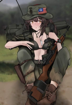 【紛争における性的暴力根絶のための国際デー】女性兵士の二次エロ画像
