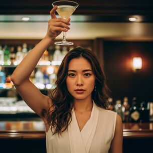 【AI腋毛画像】AI美女の腋毛を見ながらお酒を飲みたい [AI Generated]