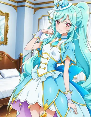 [名探偵プリキュア][エロ画像]キュアエクレールが寝室に誘ってくれたよ～♪