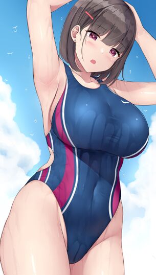 【二次】競泳水着の女子画像まとめ、健康的で美しすぎる件