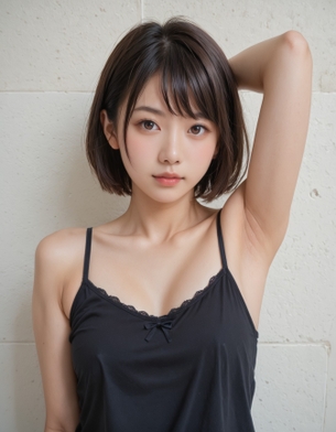 【AI腋フェチ画像】かわいいAI美女が腕を上げて腋を見せてくれる Part14 [AI Generated]
