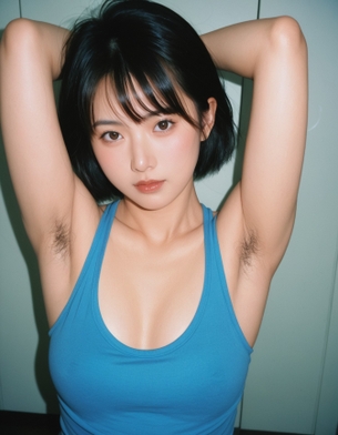【AI腋毛画像】80年代っぽくならなかったような気がするAI腋毛画像 [AI Generated]