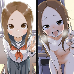 【画像】誰もいない教室でド変態なオナニーをする、オナニー上手の高木さん