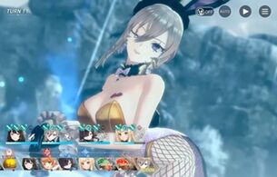 『レスレリアーナのアトリエ』えっちなムチムチおっぱいのバニー姿のエロクリスマス衣装！