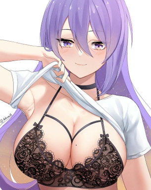 【二次元】紫髪美少女のエロ画像 Part.11 50枚