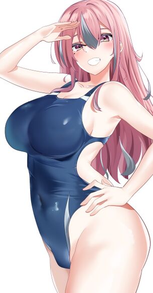 【二次】競泳水着の女子ｗスタイル際立ちすぎ