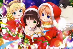 ご注文はうさぎですか？ 画像 壁紙 08 【10枚】 ※ チノ ココア リゼ シャロ 千夜 モカ