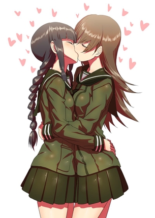 【二次】百合画像こわい【キス】