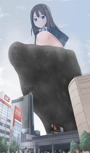 【画像】巨大娘の画像が集まるスレ