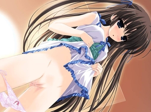 【二次微エロ】女の子が自らスカートをたくし上げてる画像ください！