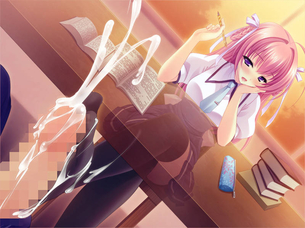 【二次エロ】机の下でフェラチオやセックスなどエッチな事をしているエロ画像集