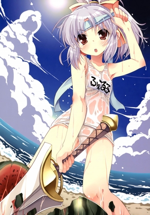銀髪の女の子の虹画像が欲しい