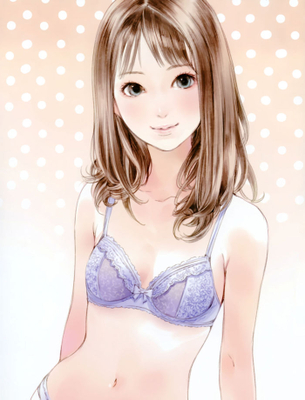 【二次】可愛いデザインが多い女の子のブラジャーに注目した着替えエロ画像