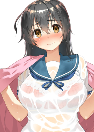 【二次】突然の雨でブラジャーが透けちゃってる甘酸っぱいエロ画像まとめ