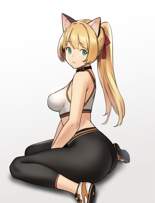 【2次】スポーツブラを着用した女の子のエロ画像その2
