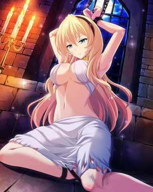 【2次】拘束されて動くことができない女の子のエロ画像その7