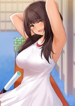 【二次】肉棒ソーセージをサンドしたいノースリーブ服の女の子【エロ画像】