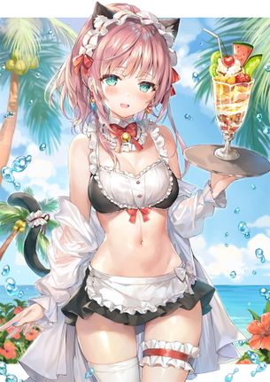 【微エロ】メイドビキニやエロいメイド服を着た女の子【二次】
