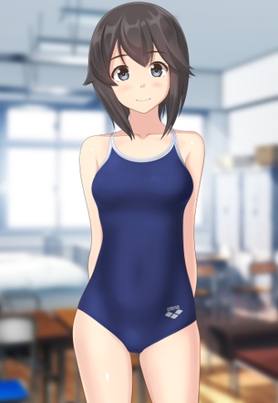 艦これの地味なキャラ速水ちゃんのえっちでかわいい二次エロ画像！
