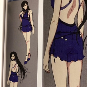 【朗報】FF7リメイクの公式設定画のティファ、パンツ丸見えでエロすぎるwwwwww