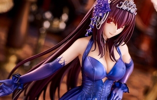 『フェイト/グランドオーダー』スカサハの英霊正装姿でエロいドレス姿のエロフィギュア！