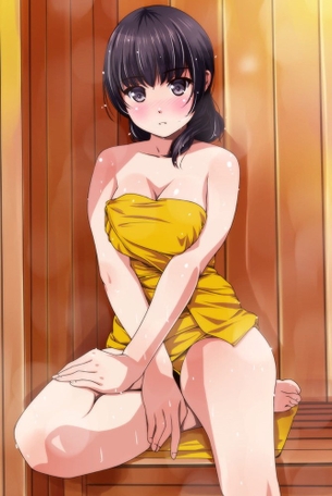【2次】おっぱいの谷間が素敵な女の子のエロ画像その11
