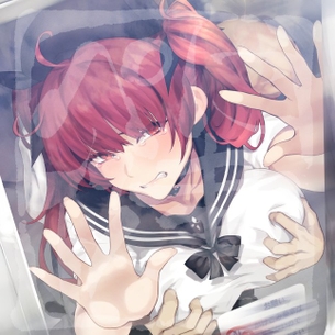 【2次】痴漢されてる女の子のエロ画像