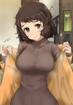 【小さな幸福】ブラの線が浮いてる女子を正面側から愛でる二次エロ画像
