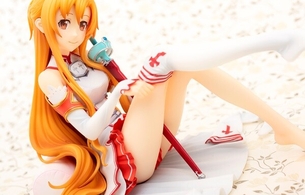 『ソードアート・オンライン』アスナのエロい生足をめっちゃ見せつけるエロフィギュア！