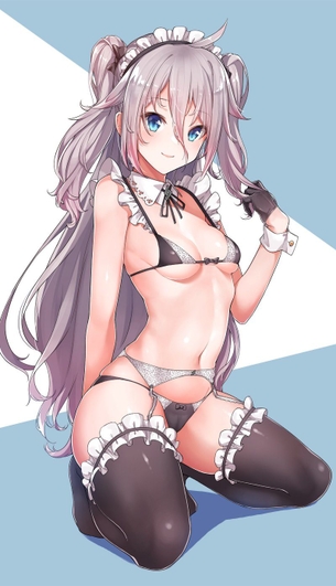 大人のお姉さんの証ガーターベルトをした二次エロ少女のエロ画像！その魔性の太ももが私を狂わせるw