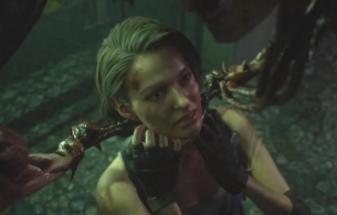 『バイオハザード RE:3』ジルが触手を無理やり口の中に挿入れられるエロいシーン！