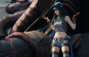 『ファイナルファンタジー7 リメイク』エロい脇とへそ出しの新キャラの女の子「キリエ・カナン」